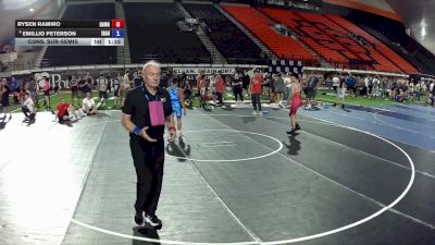 120 lbs Cons. Sub-semis - Rysen Ramiro, Hawaii vs Emillio Peterson, Idaho
