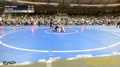 55 lbs Consi Of 8 #1 - Izrael Casaus, Juggernaut Wrestling Club vs Jay Lucas, Alpha Elite