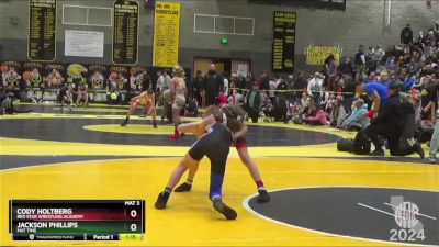 83 lbs Semifinal - Jackson Phillips, Mat Time vs Cody Holtberg, Red Star Wrestling Academy