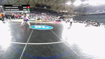 Boys 3A 190 lbs Cons. Round 2 - Justice Chapman, Mt. Spokane vs Oliver Bridgeman, Sedro-Woolley