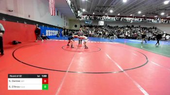 132 lbs Round Of 32 - Santino Danise, Don Bosco Prep vs Sal D'Arco, Pope John XXIII