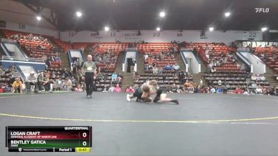 82 lbs Quarterfinal - Bentley Gatica, SWAT vs Logan Craft, Simmons Academy Of Wrestling