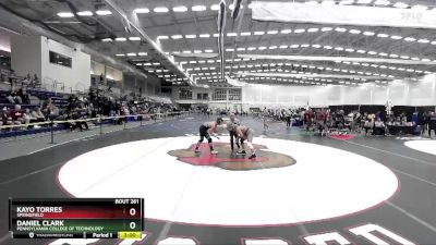 165 lbs Cons. Round 4 - Kayo Torres, Springfield vs Daniel Clark, Pennsylvania College Of Technology