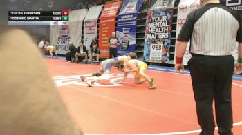 165 Class 3 lbs 5th Place Match - Dominic Mantia, Vianney vs Lucas Tennyson, Pacific