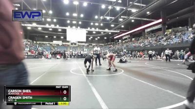 130 lbs Quarterfinal - Cragen Smith, WTC vs Carson Sheil, Black Fox