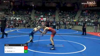 92 lbs Consolation - Wesley Madden, Oklahoma Wrestling Academy vs Daxton Sullivan, Raw