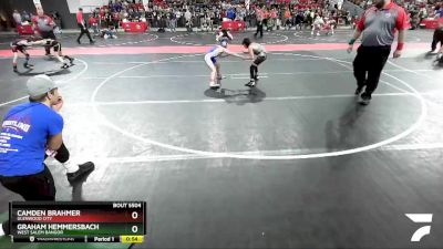 75 lbs Cons. Round 5 - Camden Brahmer, Glenwood City vs Graham Hemmersbach, West Salem Bangor