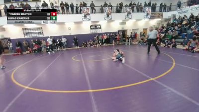 91 lbs Quarterfinal - Lukas Eakerns, Cody Middle School vs Tracen Barton, Riverton Middle School