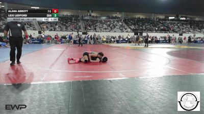 101 lbs Round Of 32 - Alana Abbott, F-5 Grappling vs Lexi Ledford, Chandler Takedown Club
