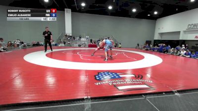 132 lbs Robert Ruscitti, Illinois Freestyle vs Emilio Albanese, Pennsylvania Blue