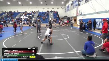 116 lbs 5th Place Match - Stephanie Ortiz, Villa Park High School vs Jaretzy Libera, Fullerton Union High School Wr