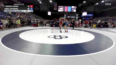 110 lbs Cons. Sub-rd Of 16 - Bristol Norris, OK vs Emma Gutierrez, NM