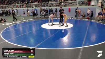 108 lbs Final - Aryeh Pico, Pioneer Grappling Academy vs Cole Moses, Bethel Freestyle Wrestling Club