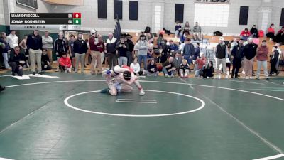 126 lbs Consi Of 4 - Liam Driscoll, Bridgewater-Raynham vs Jonah Bornstein, Oliver Ames