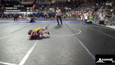 40 lbs Cons. Round 2 - Evander Cole, Marion vs Waylon Edmiston, Wellsville