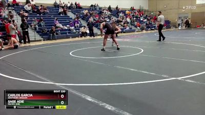 184 lbs Cons. Round 5 - Carlos Garcia, Southern Oregon vs Sage Adie, Pacific (OR)