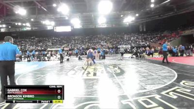 2A 170 lbs Cons. Semi - Bronson Kimbro, West Jefferson vs Gabriel Cox, New Plymouth