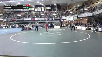 120 lbs Semifinal - Alayna McCarty, Mound City-Jayhawk Linn HS vs Josie Bell, Hoxie HS
