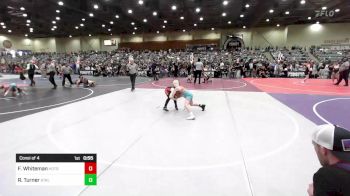 81 lbs Consi Of 4 - Forrest Whiteman, Hotshots Wrestling vs Remingtin Turner, Stallions WC