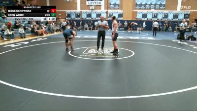 190 lbs Cons. Round 2 - Koen White, Mountain Crest vs Jesse Schiffman, West Field