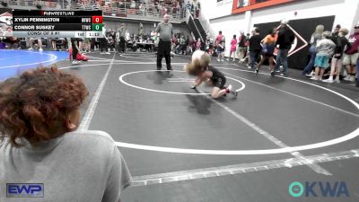 80 lbs Consi Of 8 #1 - Xylin Pennington, Henryetta Knights Wrestling Club vs Connor Suskey, Team Tulsa Wrestling Club