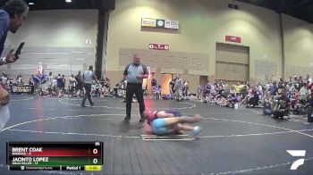 95 lbs Round 1 (4 Team) - Brent Coak, BadBass vs Jacinto Lopez, Ninja Killer