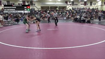JV-16 lbs Quarterfinal - Lily Bitterman, Cedar Rapids Kennedy vs Brooklyn Davis, Linn-Mar