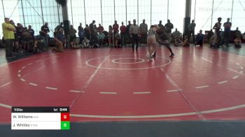 110 lbs Quarterfinal - Wesley Williams, Woodland Wrestling vs Jhaden Whitley, Storm Wrestling Center