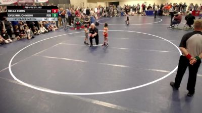 8U GIRLS - A 1st Place Match - Julianna Gunderson, Osseo vs Aubrey Anderson, Rebels Youth Wrestling