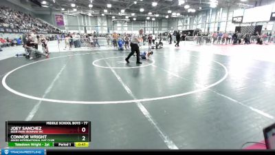 77 lbs Quarterfinal - Connor Wright, Askeo International Mat Club vs Joey Sanchez, Deer Park Ironman WC