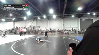 114 lbs 3rd Place - Luke Cook, Manu WC vs Noah Breceda, Unattached