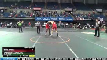 Cons. Round 4 - Kole Hayes, Teurlings Catholic vs Sterling Barthelemy, Belle Chasse