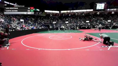 86 lbs Quarterfinal - Ava Wightman, GIB3 vs Carys Jacobs, TOM2