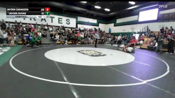 120 lbs Semifinal - Jayden Zaragoza, Lompoc vs Jaycen Olivas, Reedley