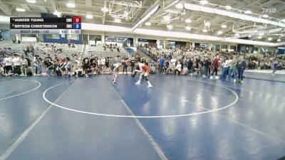 132 lbs Cons. Semi - Hunter Young, Champions Wrestling Club vs Bryson Christenson, Ravage Wrestling Club