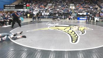 1 - 126 lbs 1st Place Match - Brody Julian, Parry McCluer vs Caleb Gibson, Rural Retreat