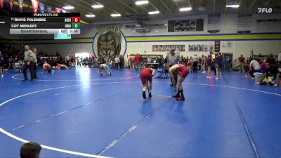 106 lbs Quarterfinal - Rhyis Polenske, Assumption, Davenport vs Coy Mehlert, Union, LaPorte City