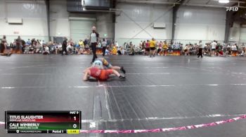 101 lbs Cons. Semi - Titus Slaughter, Ironclad Wrestling vs Cale Wimberly, Canes Wrestling Club