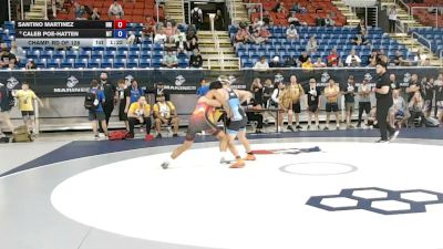 132 lbs Champ. Rd Of 128 - Santino Martinez, New Mexico vs Caleb Poe-Hatten, Montana