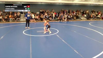 50-54 lbs Quarterfinal - Logan Cahill, Midwest Destroyers vs Carter McDaniel, Medicine Valley Wrestling Club