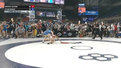120 lbs Cons. Rd Of 64 - Mataya Jacobs, South Dakota vs Kylie Keach, Texas