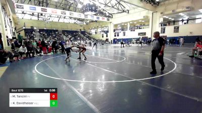 114 lbs Consi Of 4 - Max Tancini, Perkiomen Valley vs Kole Davidheiser, The Hill School