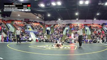 113 lbs Quarterfinals (8 Team) - Brody Morrill, Three Rivers HS vs Nicholas Meyers, Greenville HS