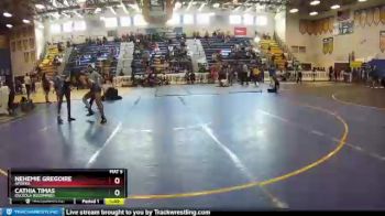 140 lbs Quarterfinal - Cathia Timas, Osceola (Kissimmee) vs Nehemie Gregoire, Apopka