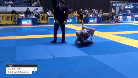 DYLAN J. MELTON vs GABRIEL BONA LOIOLA ALMEIDA DE A 2019 World IBJJF Jiu-Jitsu No-Gi Championship