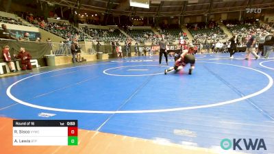 100 lbs Round Of 16 - Ryder Sisco, Verdigris Youth Wrestling vs Aria Lewis, Tulsa Blue T Panthers