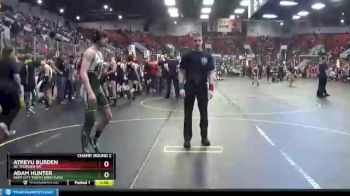 130 lbs Champ. Round 2 - Adam Hunter, Kent City Youth Wrestling vs Atreyu Burden, Oc Thunder WC