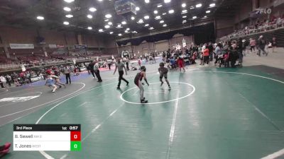 100 lbs 3rd Place - Brandon Sewell, NM Gold vs Taysen Jones, Western Slope Elite