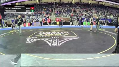 Girls-110 lbs Cons. Round 2 - Jocelyn Saucedo, South Haven Hs Girls vs Roni Rivard, Tri County Area Hs Girls