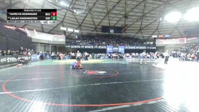 Girls 4A 235 lbs Champ. Round 2 - Katelyn Rodriguez, Moses Lake (Girls) vs Lailah Washington, Curtis (Girls)